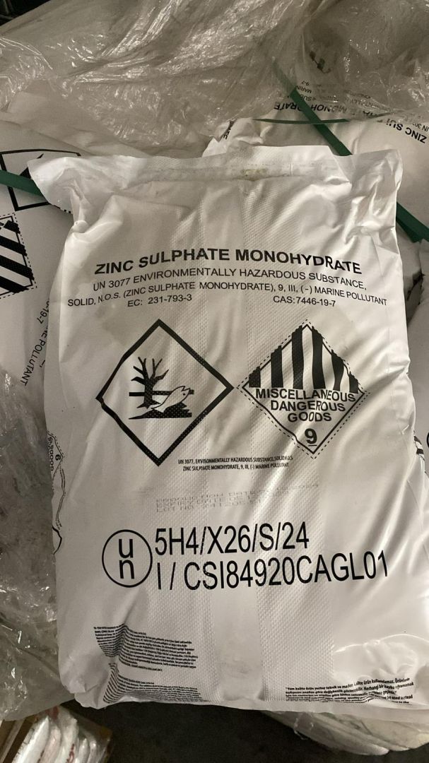 Zinc Sulphate Monohydrate (Çinko Sülfat Monohidrat) End